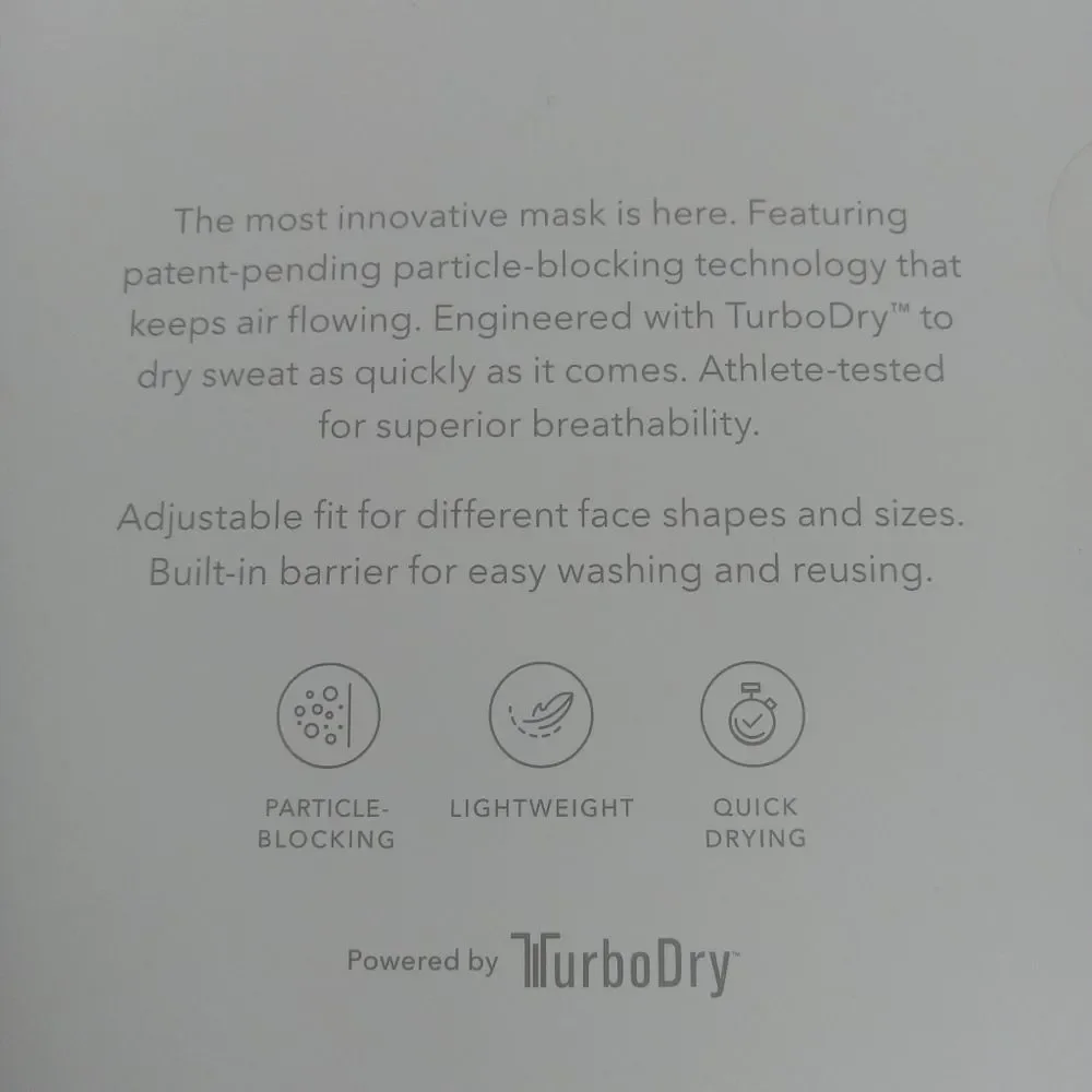 Athleta Pack of 2 Purple & Blue Gray Lightweight Particle Blocking Activate Mask